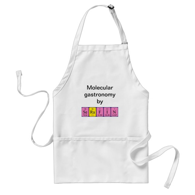 Serafin periodic table name apron (Front)