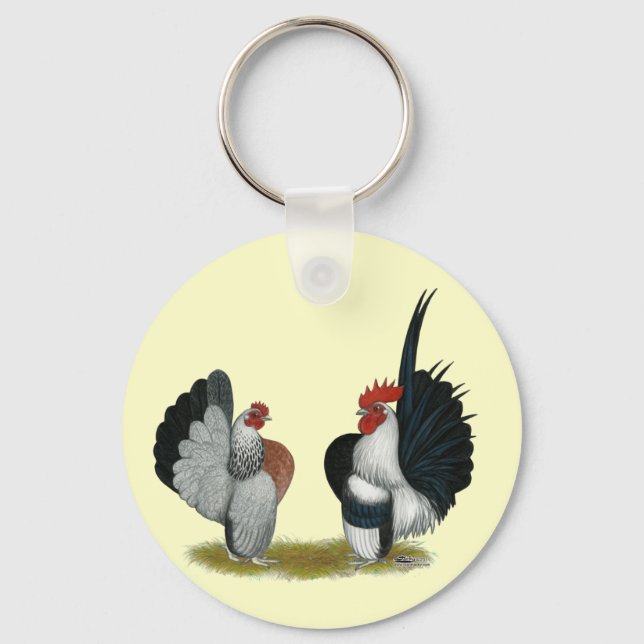 Serama Bantams Key Ring (Front)