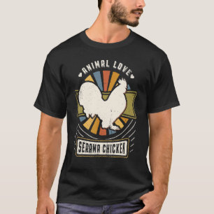 Serama Chicken Vintage Classic Retro Animal T-Shirt