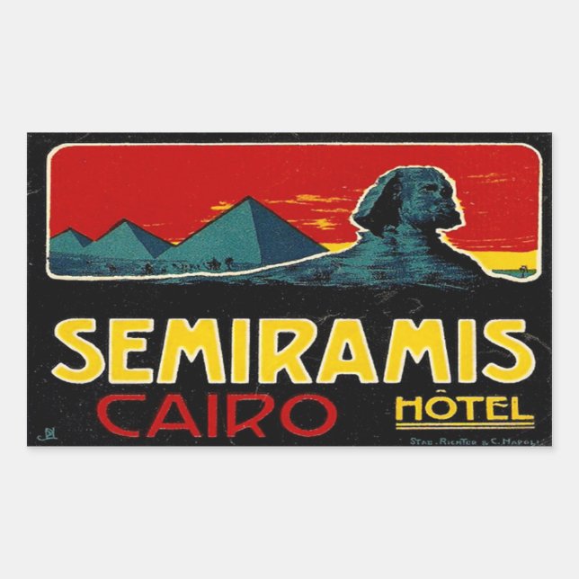 Seramis Hotel (Cairo Egypt) Rectangular Sticker (Front)