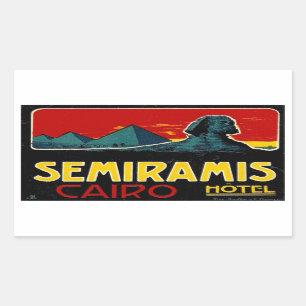 Seramis Hotel (Cairo Egypt) Rectangular Sticker