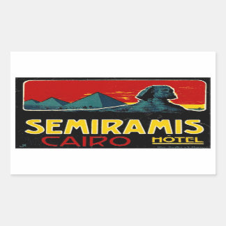 Seramis Hotel (Cairo Egypt) Rectangular Sticker
