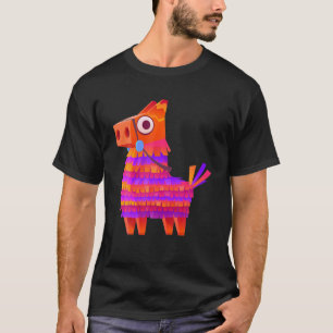 Serape Pocket Pinata Mexican Funny Fiesta Cinco De T-Shirt