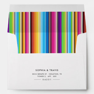 Serape Spring Stripes   Pre-addressed Envelop Envelope