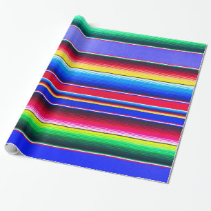 Serape stripe print Lavender Wrapping Paper