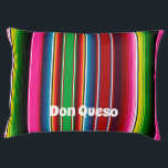 Serape Style Personalised Pet Bed<br><div class="desc">Vibrant horizontal serape style personalised pt bed. Add any dog or pets name for a special gift or occasion. Visit my shop for the entire pet design collection.</div>