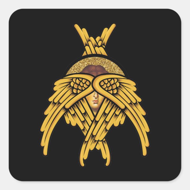 Seraphim Angel Square Sticker (Front)