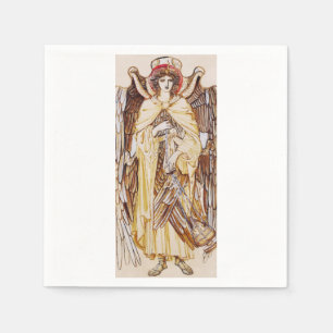 Seraphim Angel surround the Divine Throne Napkin