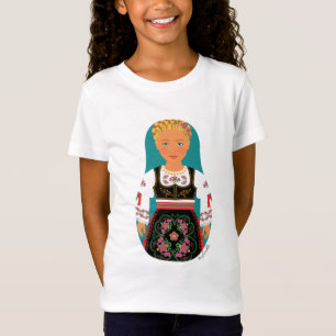 Serb Blonde Matryoshka Girls' T-Shirt