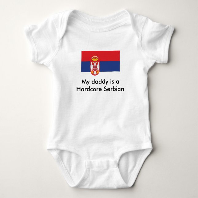 Serbia Baby Bodysuit (Front)