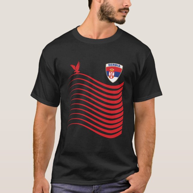 Serbia Basketball Jersey Srbija Basketball Flag Gi T-Shirt (Front)