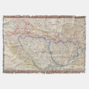 Serbia, Bosnia Throw Blanket