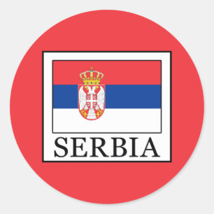 Serbia Classic Round Sticker