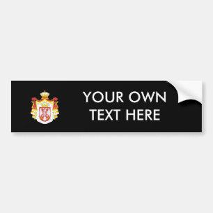 Serbia Coat of Arms Bumper Sticker