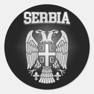 Serbia Coat of Arms Classic Round Sticker