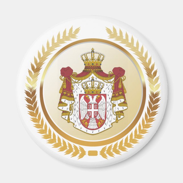 Serbia Coat of Arms Magnet (Front)