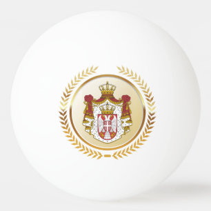 Serbia Coat of Arms Ping Pong Ball