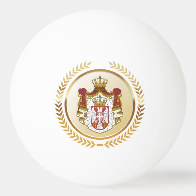 Serbia Coat of Arms Ping Pong Ball (Front)