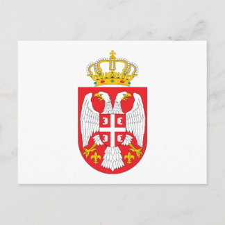 Serbia Coat of Arms Postcard