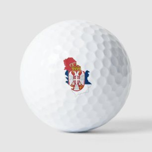 Serbia Country Flag  Golf Balls