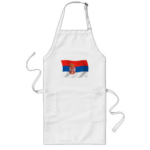 Serbia Flag Apron