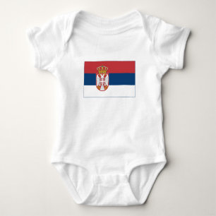 Serbia Flag Baby Bodysuit