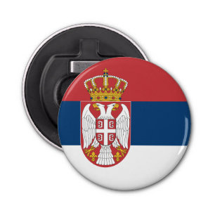 Serbia Flag Bottle Opener
