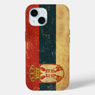 Serbia Flag iPhone 15 Case