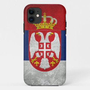 Serbia Flag iPhone 11 Case