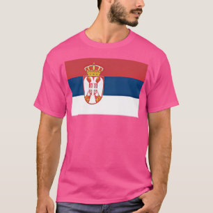 Serbia Flag Cool Serbian Flags Jebiga Souvenir Wom T-Shirt