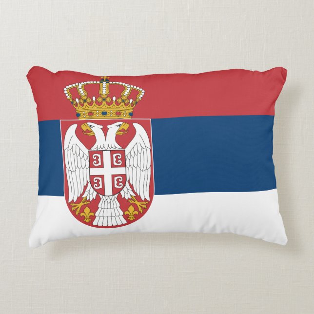 Serbia Flag Decorative Cushion (Front)