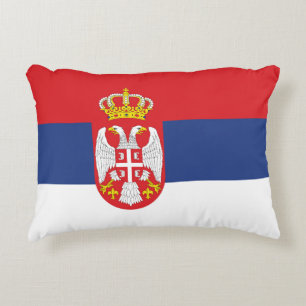 Serbia flag decorative cushion