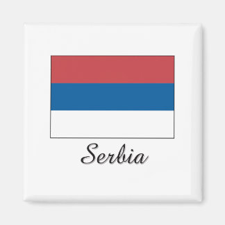 Serbia Flag Design Magnet