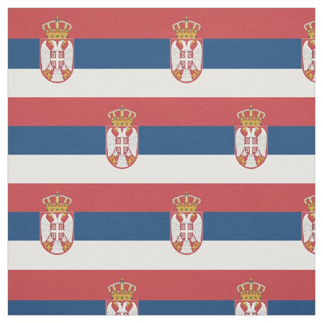 Serbia Flag Fabric (Swatch)