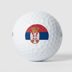 Serbia Flag Golf Balls