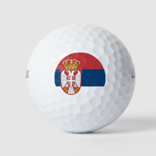 Serbia Flag Golf Balls