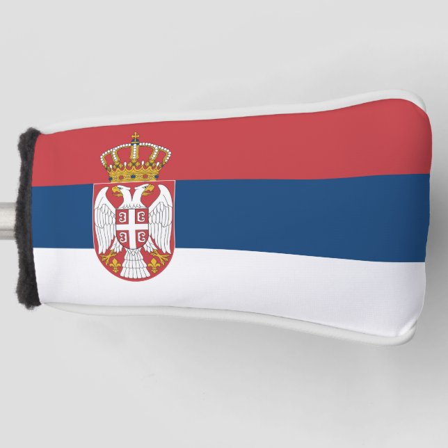 Serbia Flag Golf Head Cover (Front)