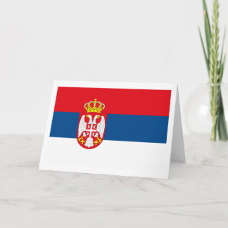 Serbia Flag Greeting Card