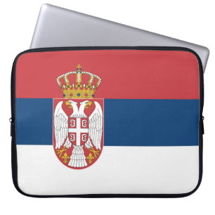Serbia Flag Laptop Sleeve