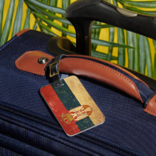 Serbia Flag Luggage Tag