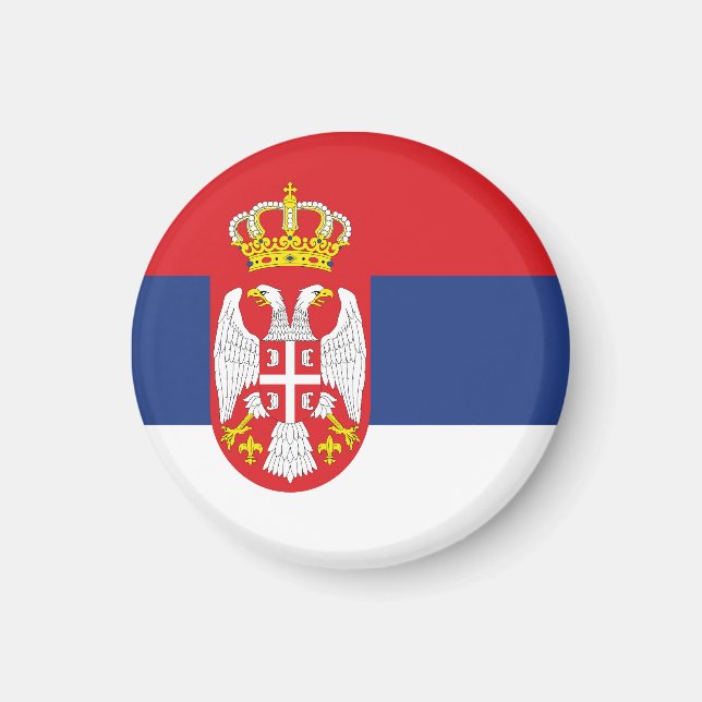 Serbia flag magnet (Front)