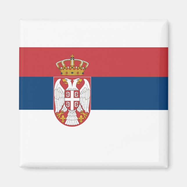 Serbia Flag Magnet (Front)