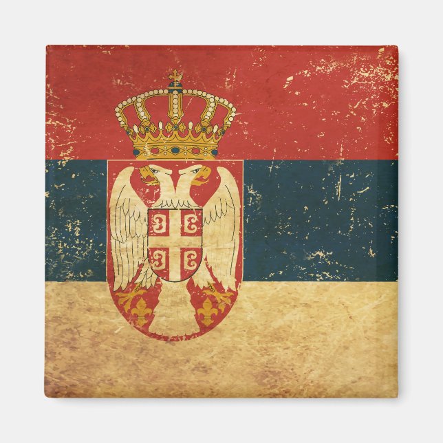 Serbia Flag Magnet (Front)