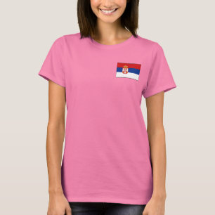 Serbia Flag + Map T-Shirt