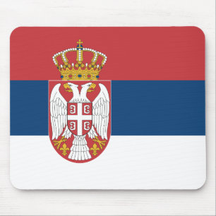 Serbia Flag Mouse Mat