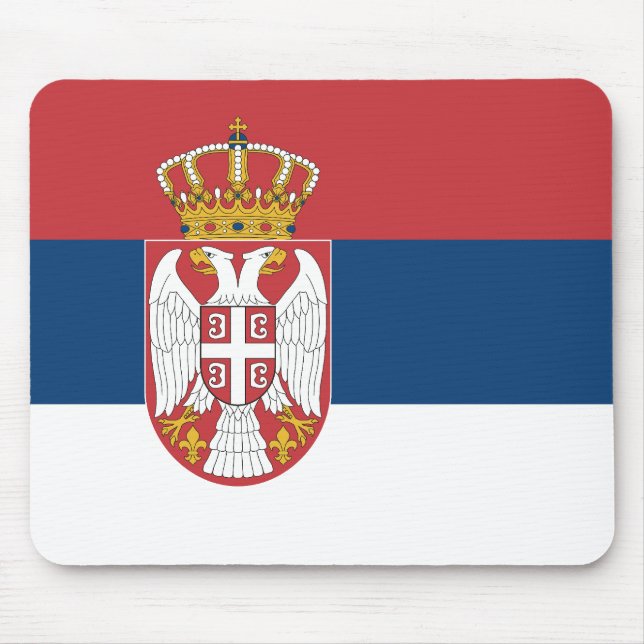 Serbia Flag Mouse Mat (Front)