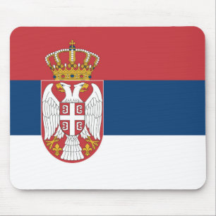 Serbia Flag Mouse Mat