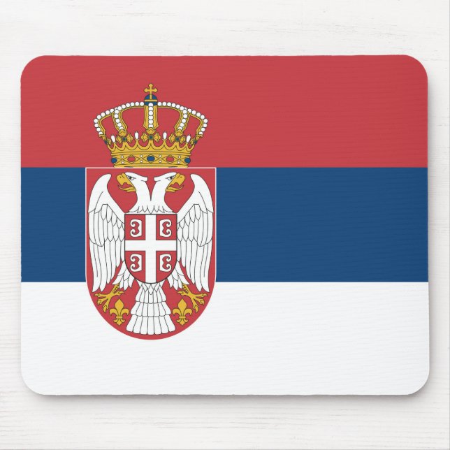 Serbia Flag Mouse Mat (Front)