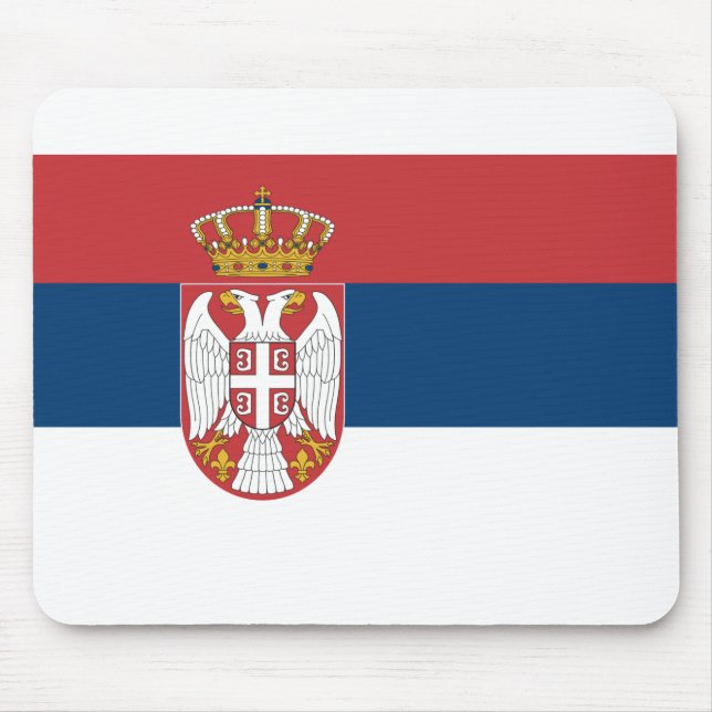 Serbia Flag Mouse Mat (Front)