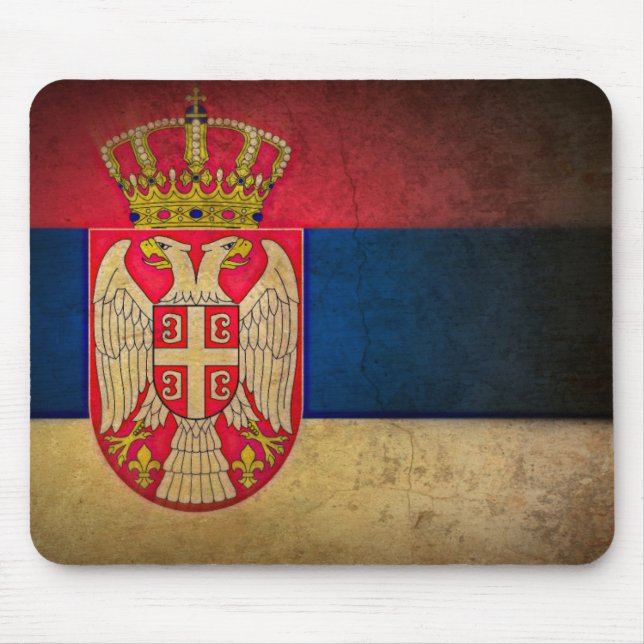 serbia flag mouse mat (Front)
